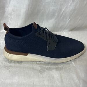 Wolf & Shepherd Shoes 7 Navy Blue Crossover Sneakers Knit